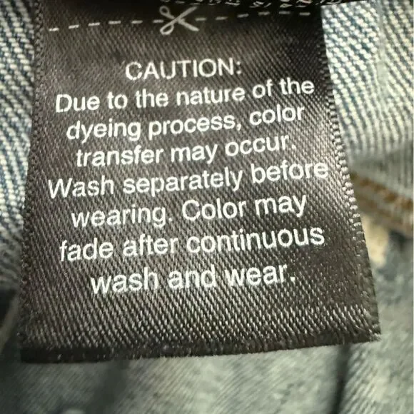 Mossimo Supply Co. High Rise Mom Stretch Blue Jeans with Distressed Details 8/29 - Picture 6 of 8